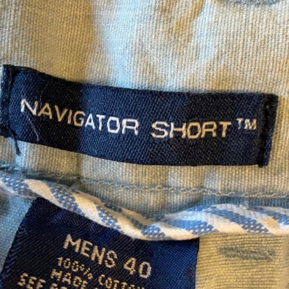 Catalina Blue Flat Front Shorts - Picture 4 of 6